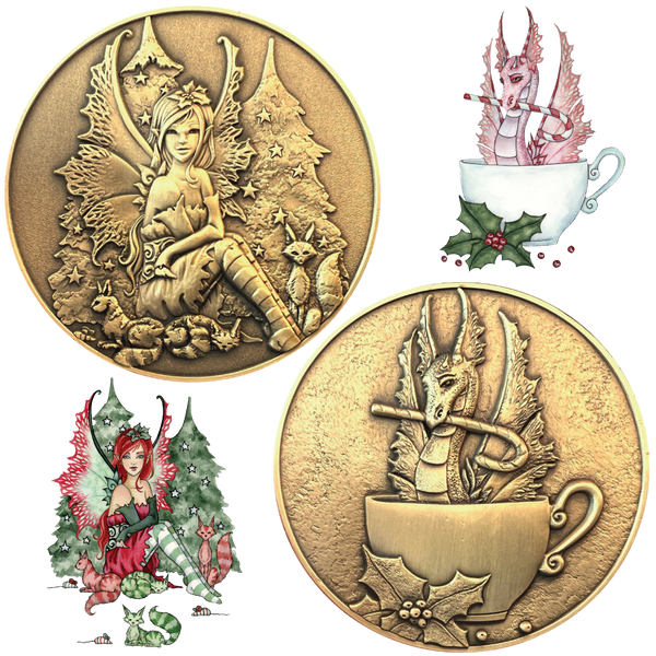 Load image into Gallery viewer, Amy Brown Holiday Coin Collection 2023 Limited Edition