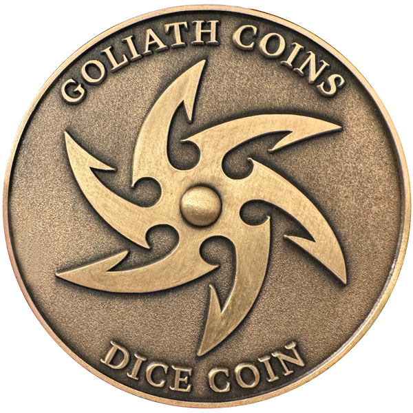 Load image into Gallery viewer, Photo of common side in antique gold