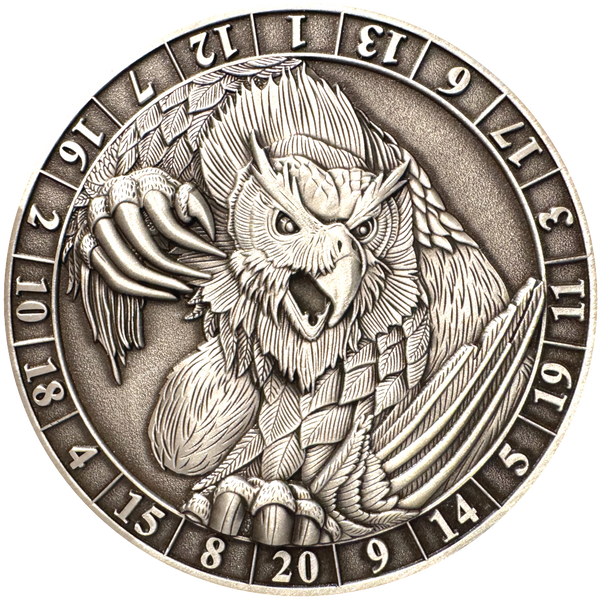 Load image into Gallery viewer, Photo of Dice Coin d20 Owlbear