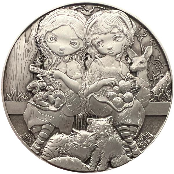 Load image into Gallery viewer, Jasmine Becket-Griffith's "Alice & Snow White" Goliath Coin