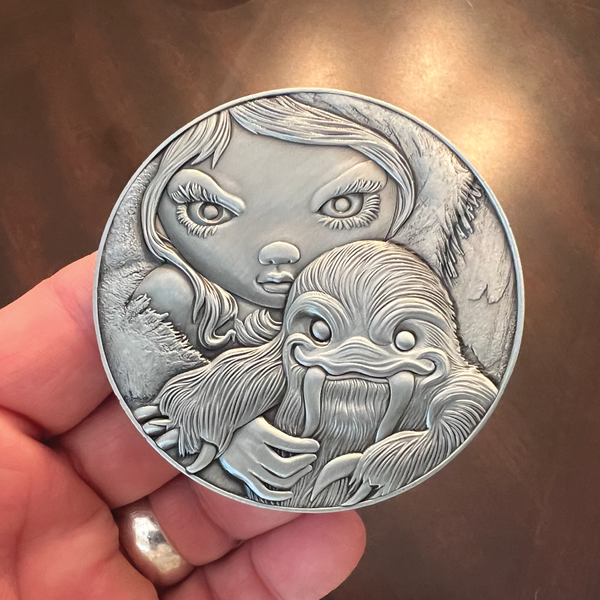 Load image into Gallery viewer, Cold Comfort Death & the Maiden Goliath Coin