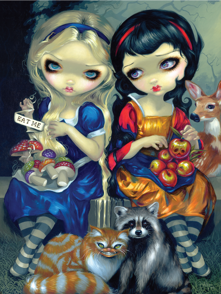 Load image into Gallery viewer, Jasmine Becket-Griffith's "Alice & Snow White" Goliath Coin