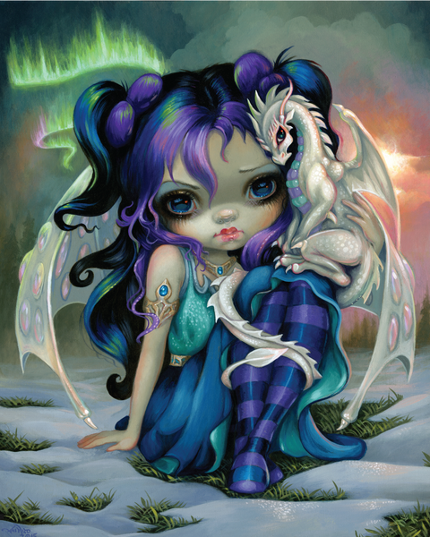 Load image into Gallery viewer, Jasmine Becket-Griffith's "Frost Dragonling" Goliath Coin