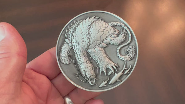 Load and play video in Gallery viewer, Pathfinder "Dragon Turtle" Goliath Coin