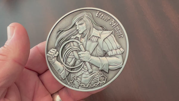 Load and play video in Gallery viewer, Castlevania Trevor Belmont Goliath Coin
