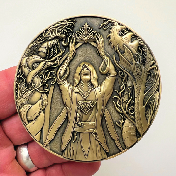 Load image into Gallery viewer, Call of Cthulhu "Dagon" Goliath Coin