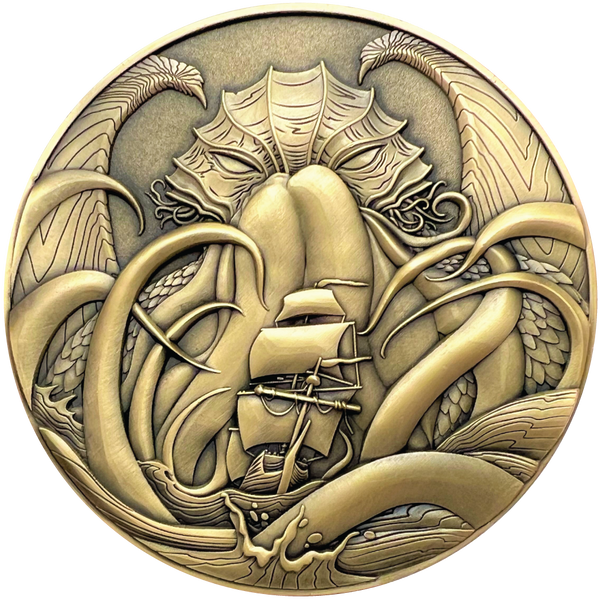 Load image into Gallery viewer, Call of Cthulhu "Cthulhu" Goliath Coin