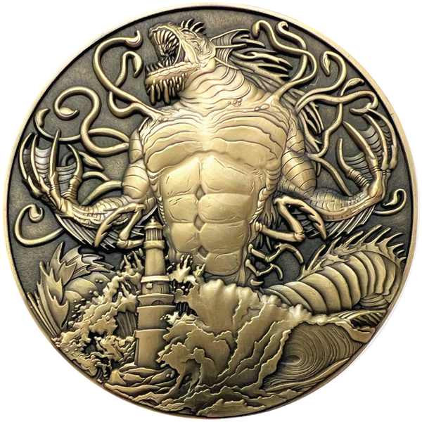 Load image into Gallery viewer, Call of Cthulhu "Dagon" Goliath Coin