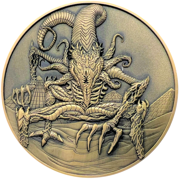 Load image into Gallery viewer, Call of Cthulhu "Nyarlathotep" Goliath Coin