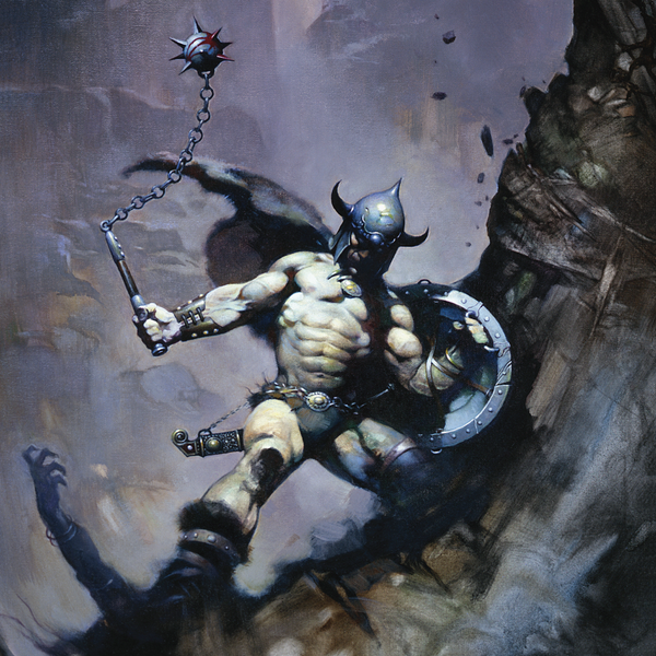 Load image into Gallery viewer, Frazetta artwork Warrior with Ball and Chain
