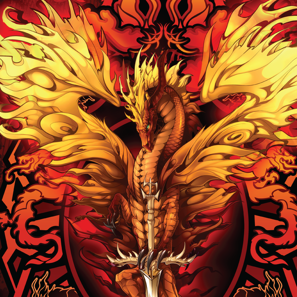 Load image into Gallery viewer, Ruth Thompson&#39;s &quot;Flameblade&quot; Goliath Coin
