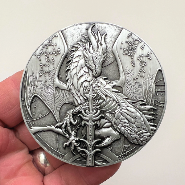 Load image into Gallery viewer, Ruth Thompson&#39;s &quot;Nightblade&quot; Goliath Coin
