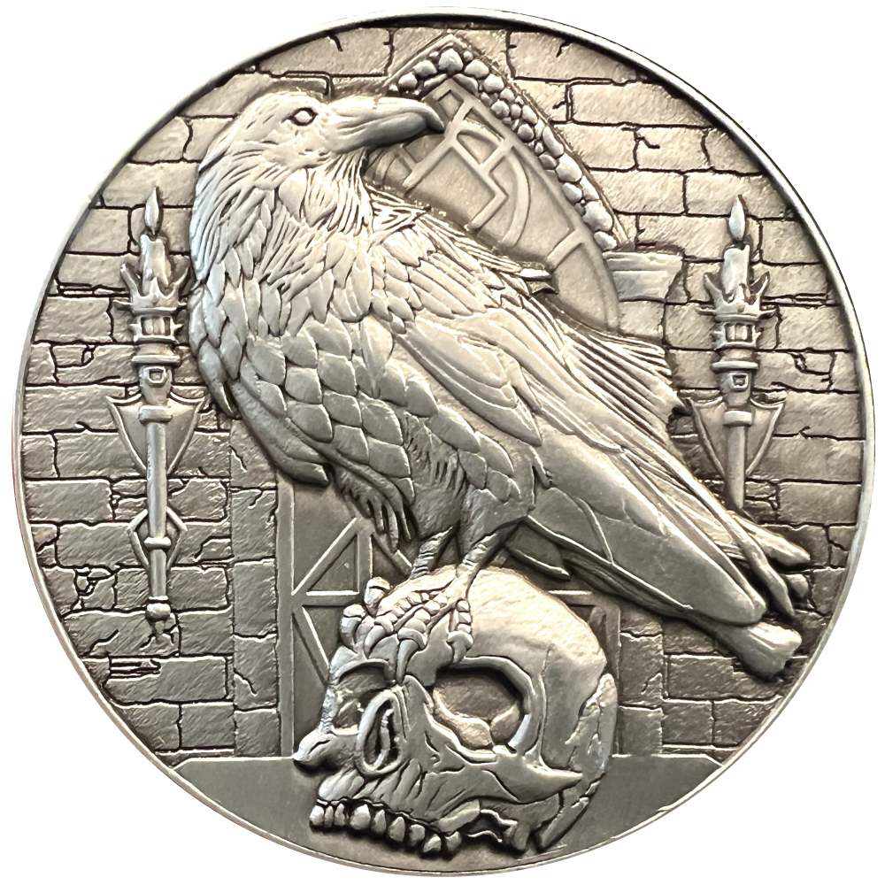 Raven Runes Coin Raven Goliath Coin – Goliath Coins