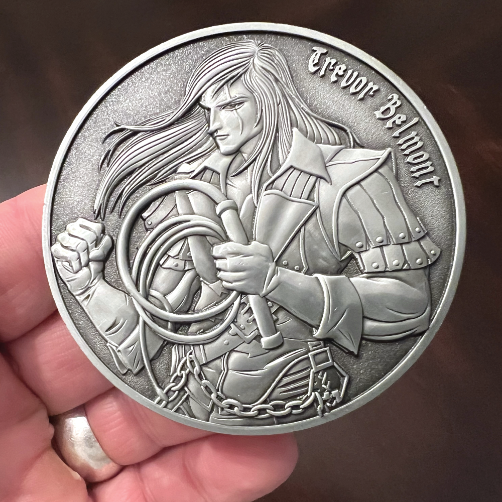 Pièce De Collection Castlevania – Belmont Édition Limitée – 38 Mm – Numérotée Sur 9995 Exemplaires – Avec Étui Acrylique