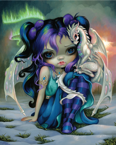 Load image into Gallery viewer, Jasmine Becket-Griffith&#39;s &quot;Frost Dragonling&quot; Goliath Coin

