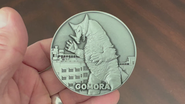 Load and play video in Gallery viewer, Ultraman Gomora Goliath Coin
