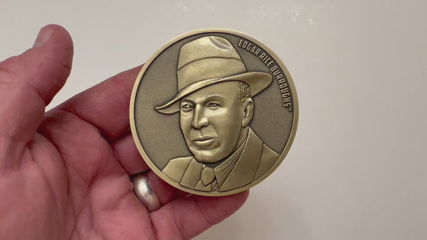 Load and play video in Gallery viewer, Video has no audio.  Video shows coin that is depicted on this product page, being held in hand and flipped over
