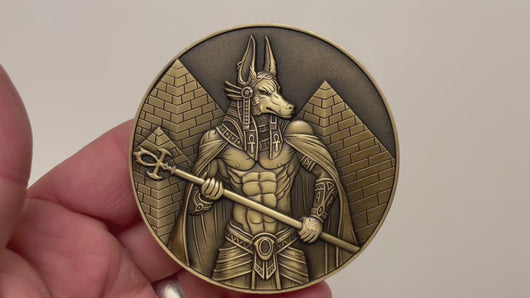 Video has no audio.  Video shows coin that is depicted on this product page, being held in hand and flipped over
