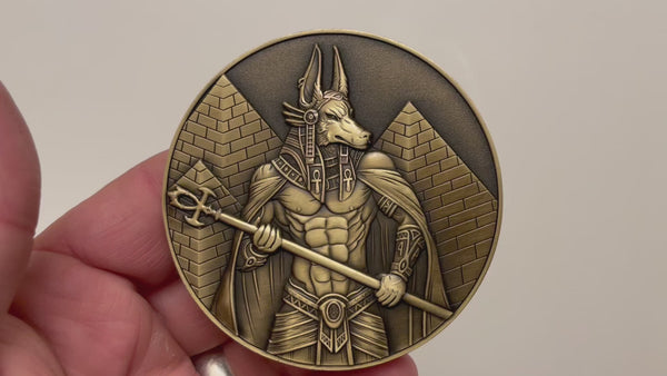 Load and play video in Gallery viewer, Video has no audio.  Video shows coin that is depicted on this product page, being held in hand and flipped over
