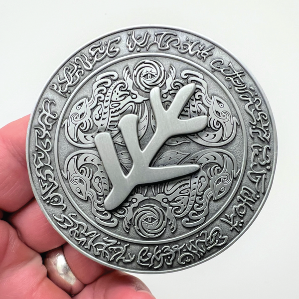 Load image into Gallery viewer, Call of Cthulhu &quot;Elder Sign&quot; Goliath Coin
