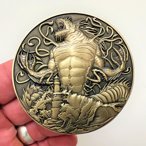 Load image into Gallery viewer, Call of Cthulhu &quot;Dagon&quot; Goliath Coin
